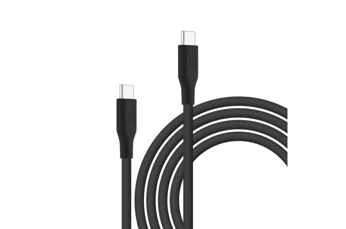 Кабель USB Type-C - Type-C uBear Life 100W, 5А, 2м (Черный)