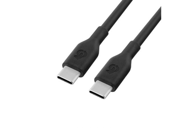 Кабель USB Type-C - Type-C uBear Life 100W, 5А, 2м (Черный)