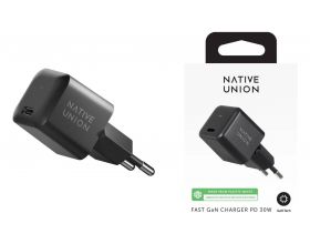 Сетевое зарядное устройство Native Union FAST GAN CHARGER 30W  разъёмы USB-C (Черный)
