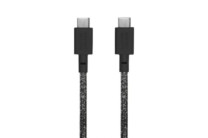Сетевое зарядное устройство Native Union FAST GAN CHARGER 30W с кабелем USB-C/USB-C (Черный)