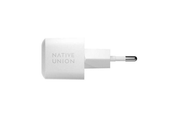 Сетевое зарядное устройство Native Union FAST GAN CHARGER 30W с кабелем USB-C/USB-C (Белый)