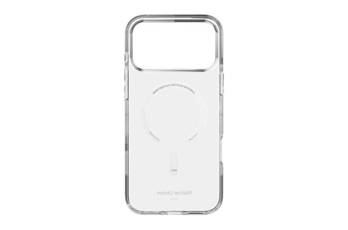 Чехол для iPhone 17 Pro Max Native Union TRANSPARENT RECLE (Прозрачный)