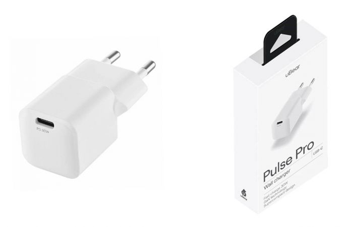 Сетевое зарядное устройство uBear Wall charger Pulse Pro 30W (USB-C) (Белый)