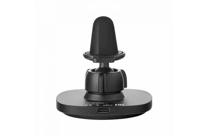 Держатель автомобильный для телефона uBear Way Magnetic Car mount with Wireless Charging Kevlar (чёрный)