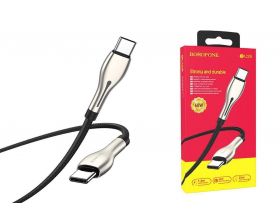 Кабель USB Type-C - USB Type-C BOROFONE BU29 PD60W (черный) 1м