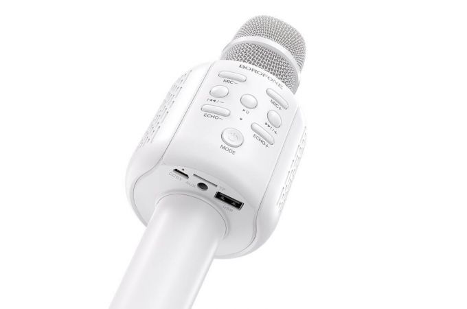 Караоке микрофон BOROFONE BF1 Rhyme karaoke microphone (белый)
