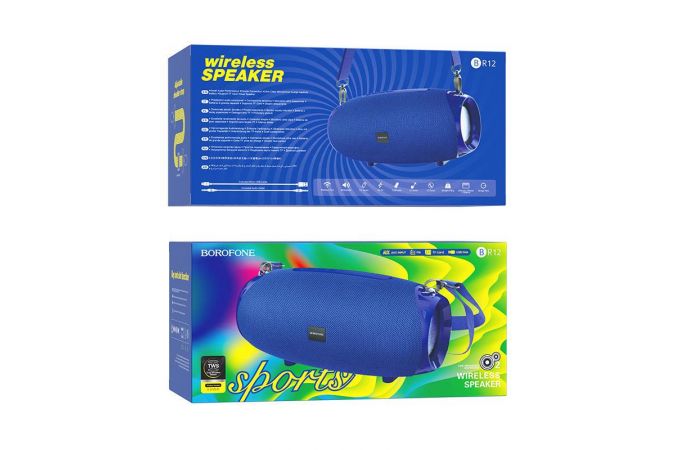 Портативная беспроводная колонка BOROFONE BR12 Amplio sports wireless speaker (синий)
