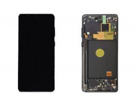 Дисплей для Samsung N770F Galaxy Note 10 Lite Black (черный) в сборе с тачскрином + рамка, 100%