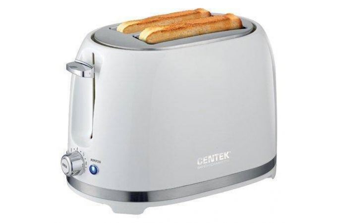 Тостер CENTEK CT-1432 белый 850 Вт, 7 уровней прожарки