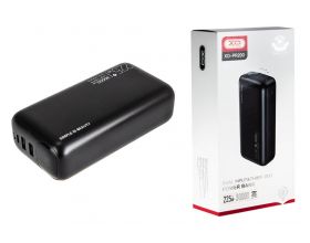 Универсальный дополнительный аккумулятор Power Bank XO PR200, 30000 mAh USB/Type-C, QC 3.0+PD, дисплей, черный