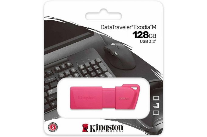 USB флеш накопитель_128 Gb Kingston DT Exodia M Pink KC-U2L128-7LN