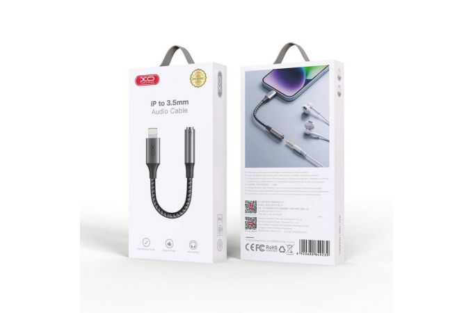 Адаптер для проводной гарнитуры iPhone c 3.5 мм на Lighting XO NB-R258C (no need bluetooth) Tranish