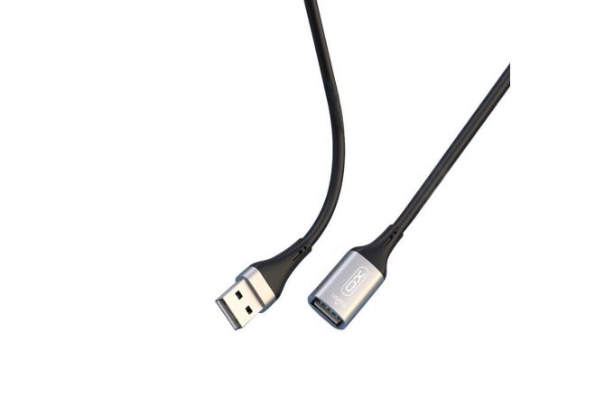 Кабель USB 2.0 удлинитель (штекер-гнездо) XO NB220 USB3.0 male to female data cable 2M Black