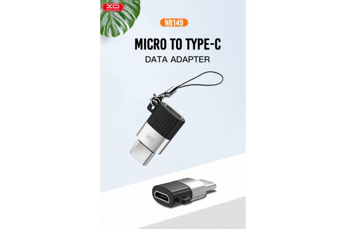 Переходник OTG XO NB149A Micro to Type-c Black