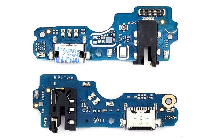 Шлейф для Infinix Smart 8 Plus (X6526) с разъемом зарядки + разъем гарнитуры (плата)