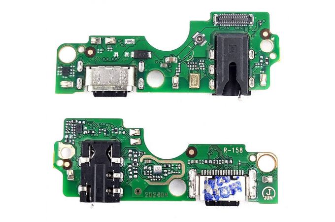 Шлейф для Infinix Smart 8 Pro (X6525B) с разъемом зарядки + разъем гарнитуры (плата)