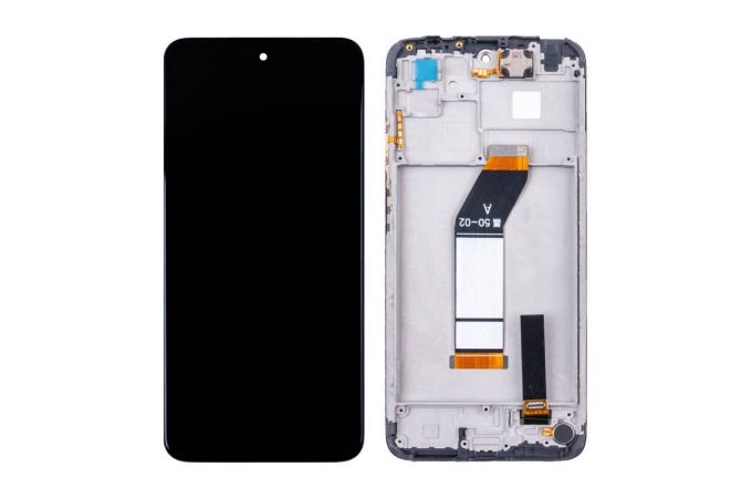 Дисплей для Xiaomi Redmi 10 (21061119DG/21061119AG) в сборе с тачскрином + рамка (черный) org