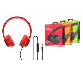 Наушники мониторные проводные BOROFONE BO5 Star sound wired headphones (красный)