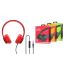 Наушники мониторные проводные BOROFONE BO5 Star sound wired headphones (красный)