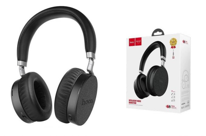 Наушники мониторные беспроводные HOCO S3 Nature sound wireless headphones Bluetooth (черный)
