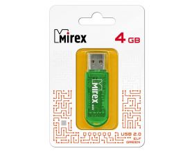 Флешка USB 2.0 Mirex ELF GREEN 4GB (ecopack)