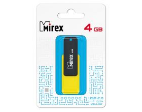 Флешка USB 2.0 Mirex CITY YELLOW 4GB (ecopack)