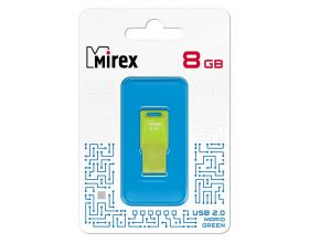 Флешка USB 2.0 Mirex MARIO GREEN 8GB (ecopack)