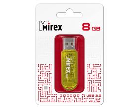 Флешка USB 2.0 Mirex ELF YELLOW 8GB (ecopack)