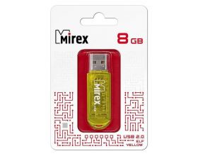 Флешка USB 2.0 Mirex ELF YELLOW 8GB (ecopack)