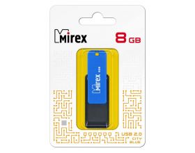 Флешка USB 2.0 Mirex CITY BLUE 8GB (ecopack)