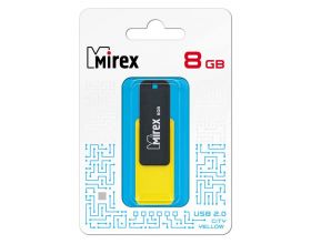 Флешка USB 2.0 Mirex CITY YELLOW 8GB (ecopack)