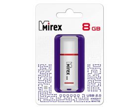 Флешка USB 2.0 Mirex KNIGHT WHITE 8GB (ecopack)