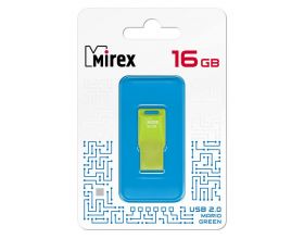 Флешка USB 2.0 Mirex MARIO GREEN 16GB (ecopack)