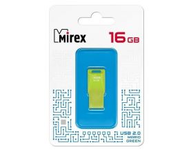 Флешка USB 2.0 Mirex MARIO GREEN 16GB (ecopack)
