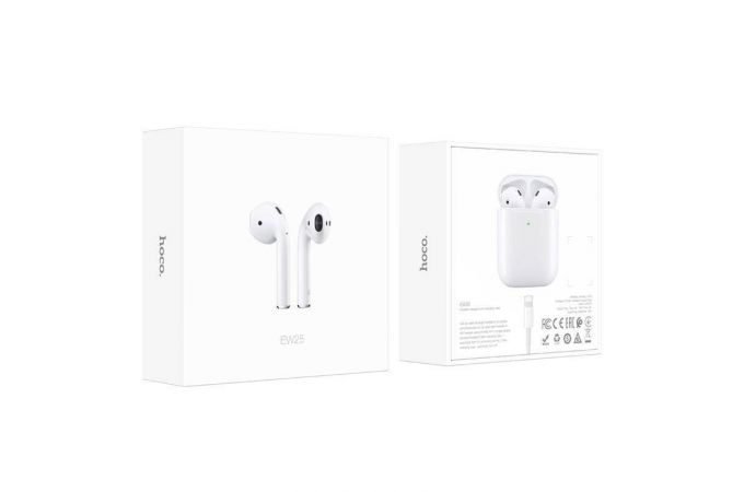 Наушники вакуумные беспроводные HOCO EW25 True wireless stereo headset Bluetooth (белый)