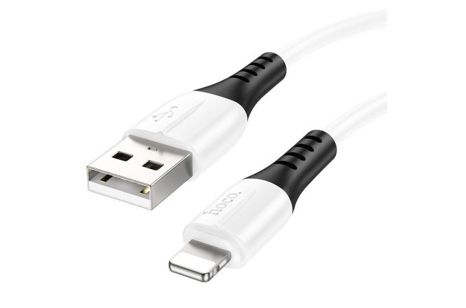 Кабель USB - Lightning HOCO X82, 2,4A (белый) 1м (силиконовый)