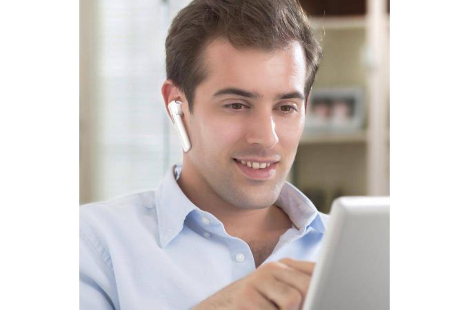 Bluetooth гарнитура HOCO E61 (белый)