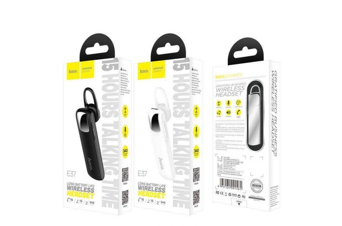 Bluetooth гарнитура HOCO E37 (черный)