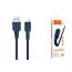 Кабель USB - MicroUSB HOCO X59 2,4A (синий) 1м (в оплетке)
