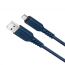 Кабель USB - MicroUSB HOCO X59 2,4A (синий) 1м (в оплетке)