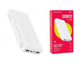 Универсальный дополнительный аккумулятор Power Bank BOROFONE BJ3A (20000 mAh) (белый)