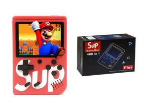 Портативная игровая приставка SUP GAME BOX 400 встроенных игр дисплей 2.4 (красный)