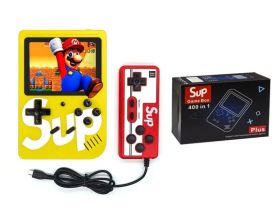 Портативная игровая приставка SUP GAME BOX 400 встроенных игр + геймпад дисплей 2.4 (желтый)