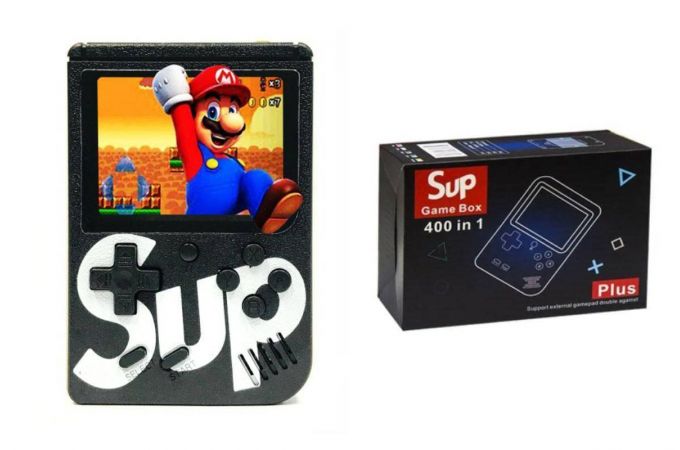 Портативная игровая приставка SUP GAME BOX 400 встроенных игр дисплей 2.8 (черный)