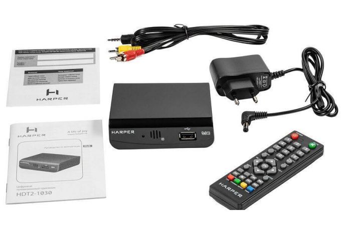 ТВ приставка DVB-T2 Harper HDT2-1030 ЭДО