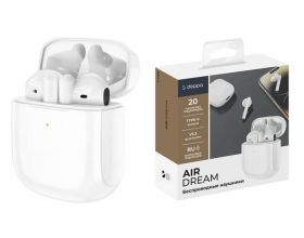 Bluetooth наушники Deppa (44160) Air Dream, белые TWS, BT 5.3