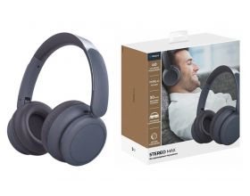 Bluetooth наушники Deppa (44300) Stereo Max, графит накладные, BT 5.3, 300мАч