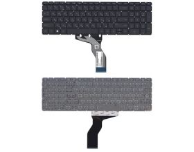 Клавиатура для ноутбука HP Pavilion 15-ab черная с белой подсветкой