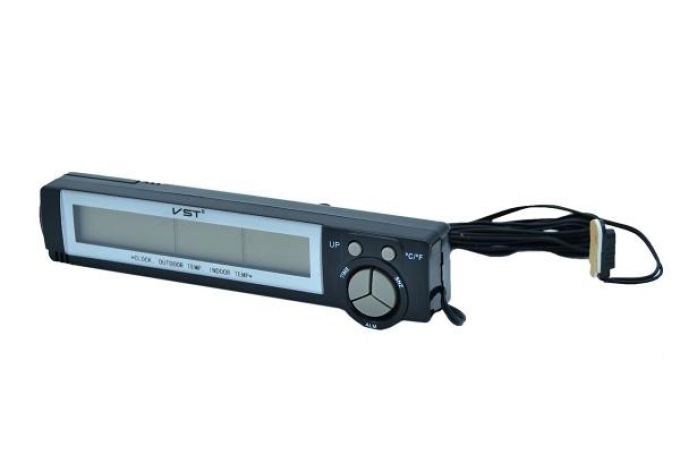 Часы автомобильные электронные VST-7043  (будильник, температура)