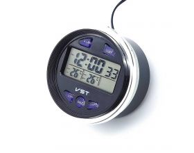 Часы автомобильные электронные VST-7042V  (будильник, температура)